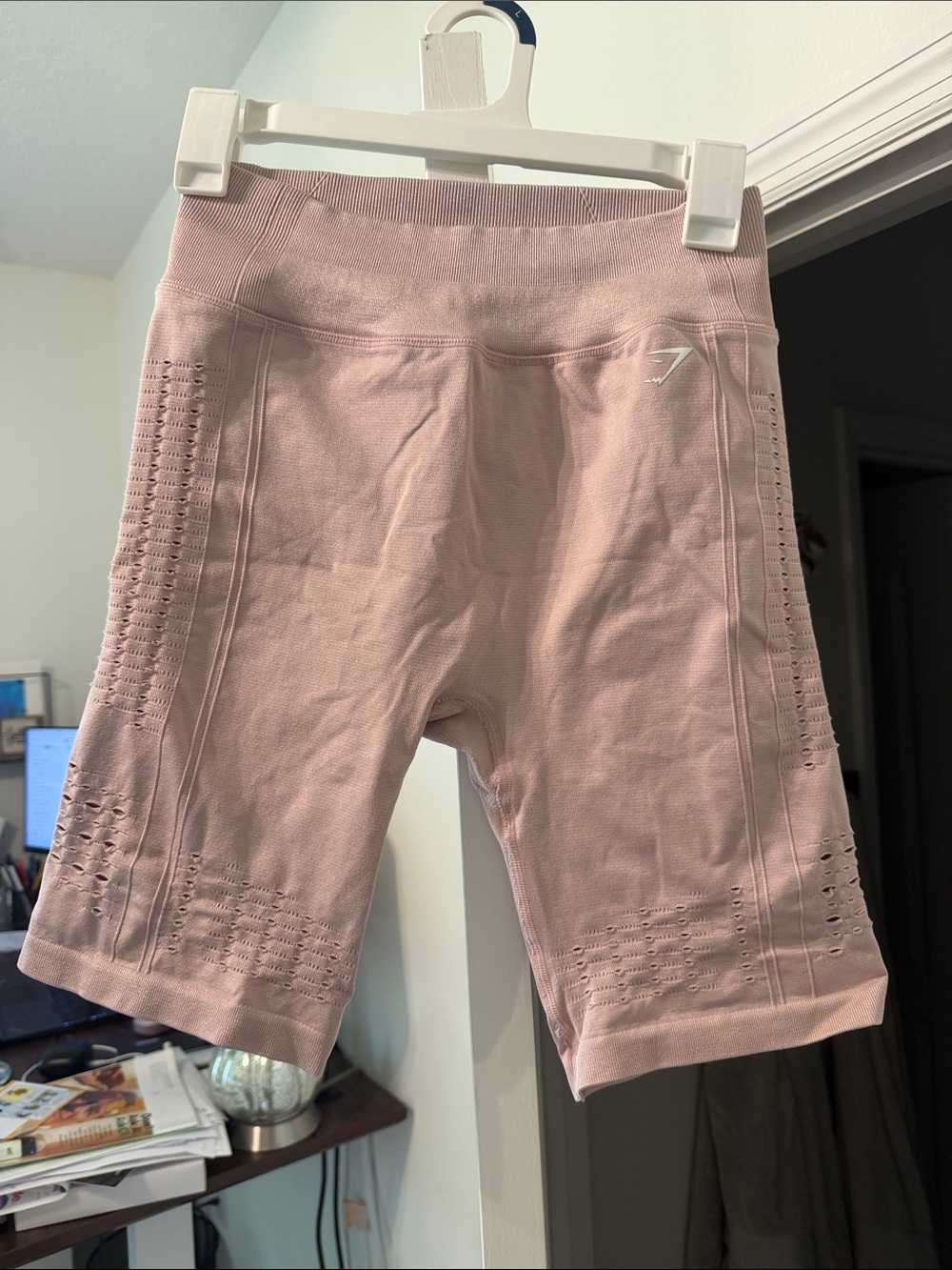 Gymshark Seamless High-Waist Biker Shorts - Dusty Rose